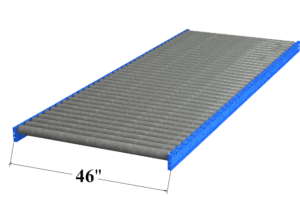 46" Wide Heavy Duty Gravity Roller Conveyor