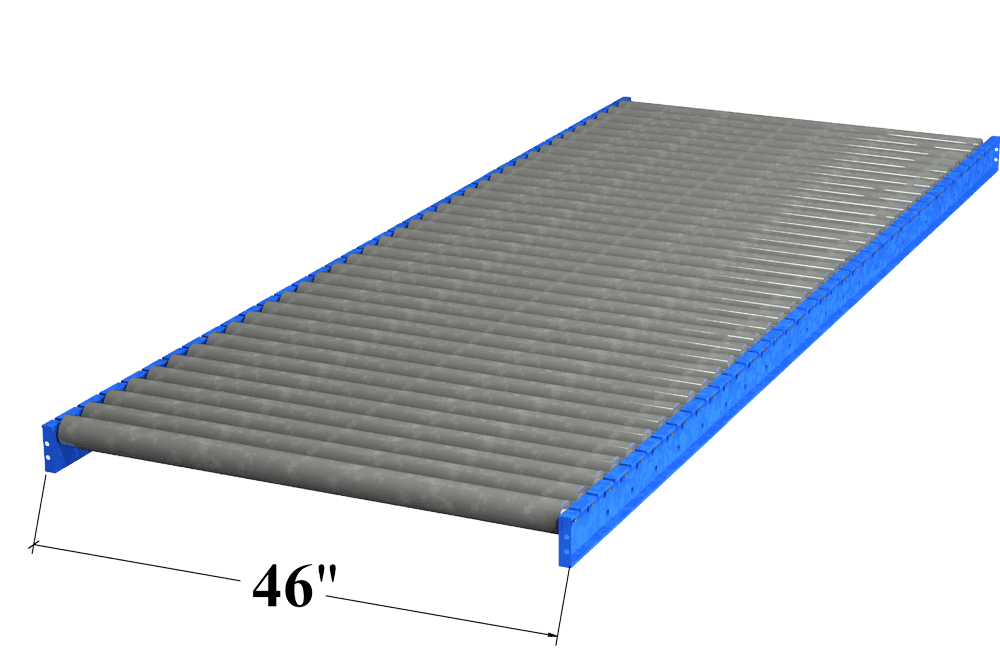 46" Wide Heavy Duty Gravity Roller Conveyor
