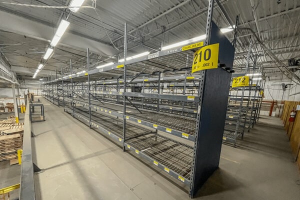 Used 50" Deep Lyon Bulk Rack