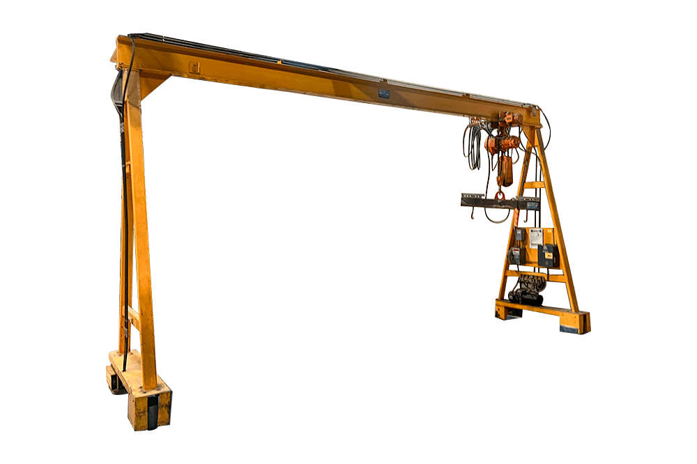 Used Powered Traveling A-Frame Crane
