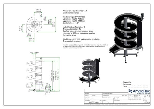 Used SpiralVeyor SV Spiral Conveyor - Image 9