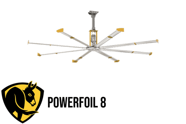 Used Powerfoil 8 HVLS Fans by Big Ass Fans for Sale