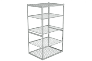 Used Boltless Shelving with Wire Decks - 24" Deep