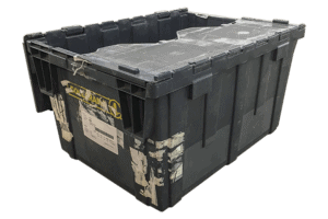 Used Attached Lid Containers
