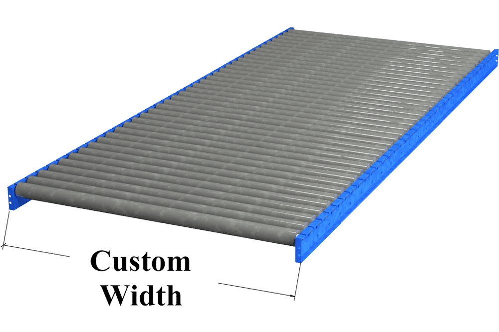 Custom Width Gravity Roller Conveyor
