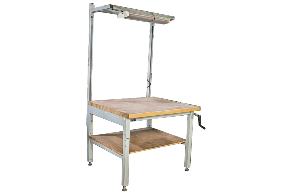 Used Phoenix Adjustable Butcher Block Workbenches