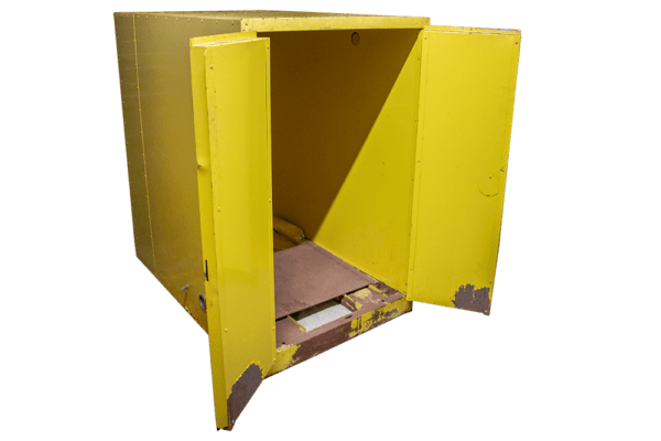 Used Eagle 1928 55 Gallon Fire Resistant Drum Cabinets