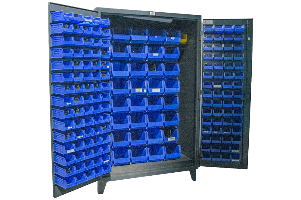 Used Stronghold Louvered Parts Cabinet