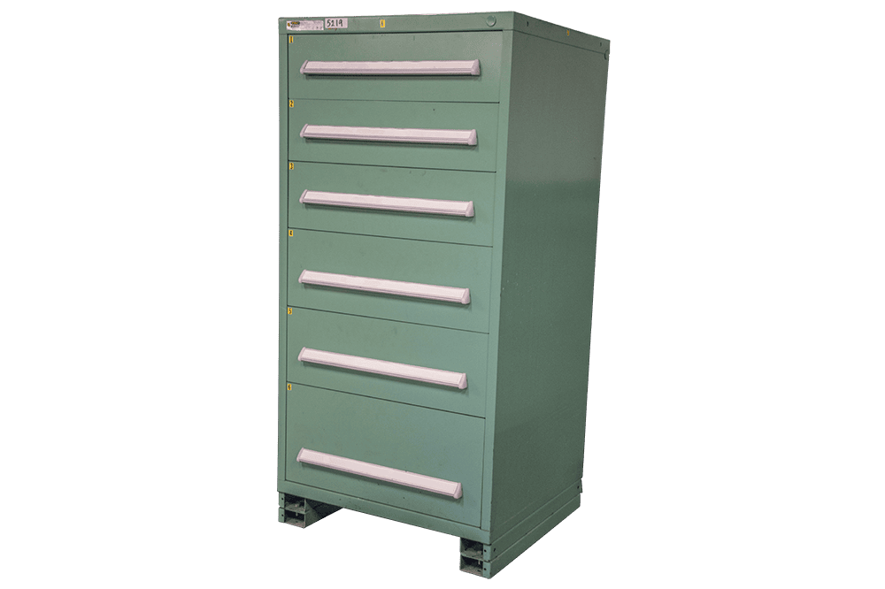 Pre-Owned 6-Drawer Stanley Vidmar Parts Cabinets