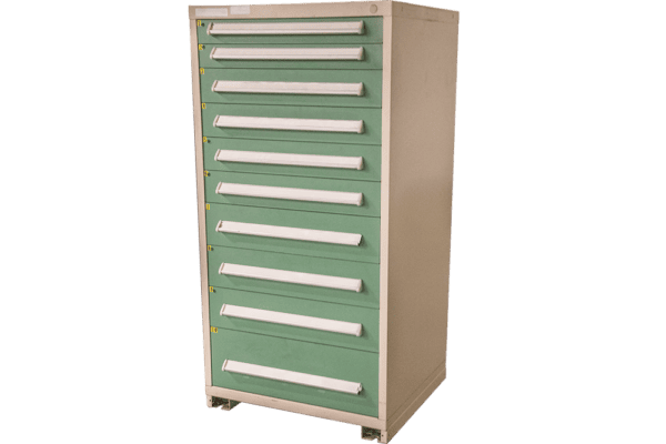 Used 10-Drawer Vidmar Parts Cabinets