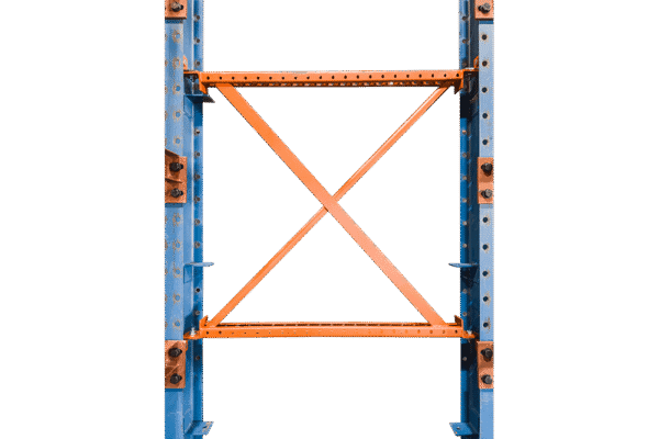 Used Regular Duty I-Beam Style Cantilever Rack For Sale at American Surplus - Horizontal Bracing