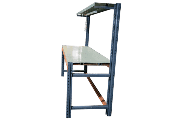 Used ASI Steel Top Pallet Rack Workbenches
