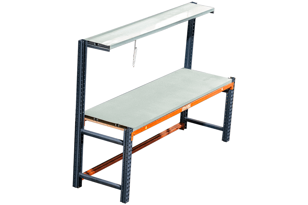 Used ASI Steel Top Pallet Rack Workbenches