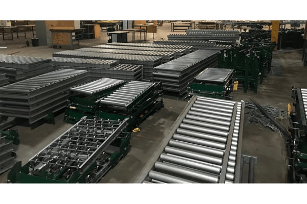 Used 18" Wide Gravity Roller Conveyor by Hytrol