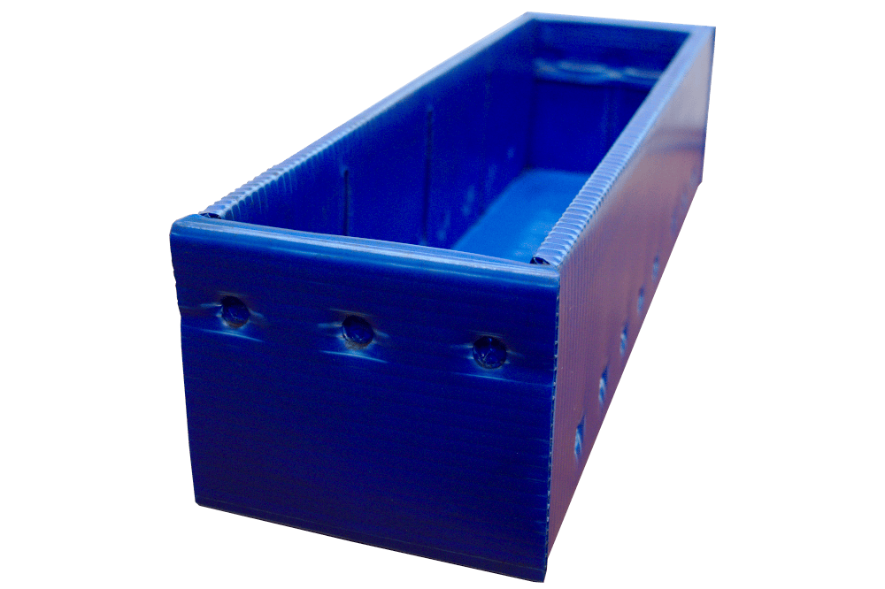 Used Blue Corrugated Bins (Narrow)
