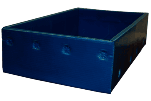 Used Blue Corrugated Bins (Wide)