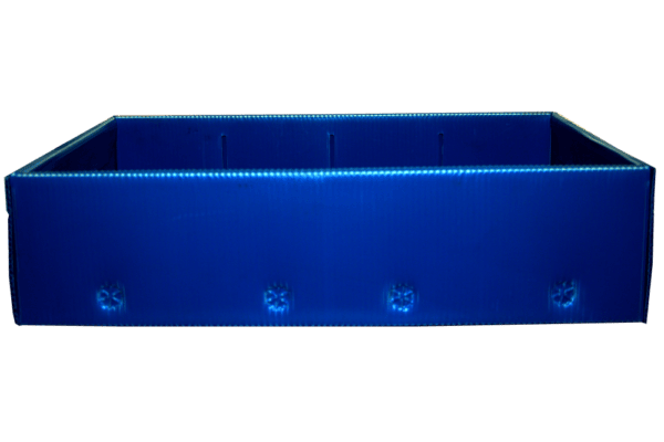 Used Blue Corrugated Bins (Wide)