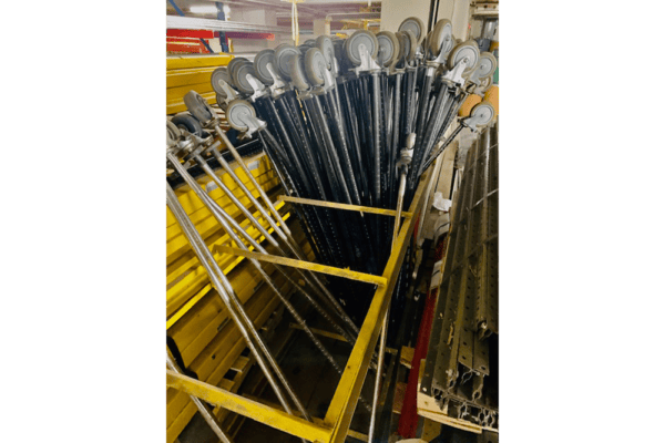 Used Mobile Wire Shelving Posts