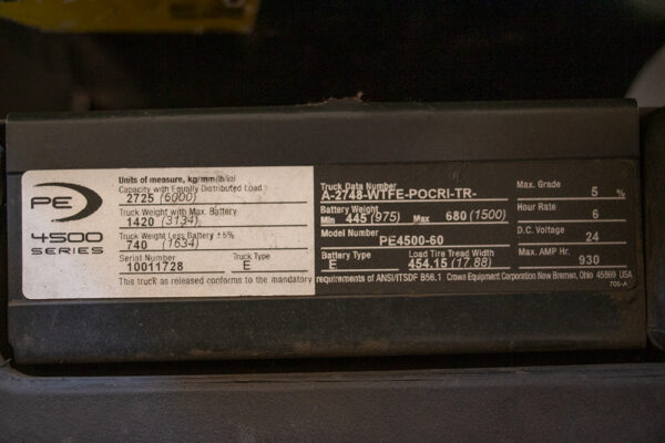 Crown Electric Pallet Jack