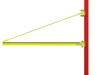 Used Overbrace Tie-Rod Style Jib Cranes For Sale