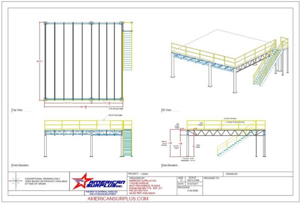 custom mezzanine layout