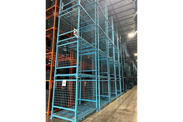 Used Fold-Down Tire Racks - 56" x 77" x 71"