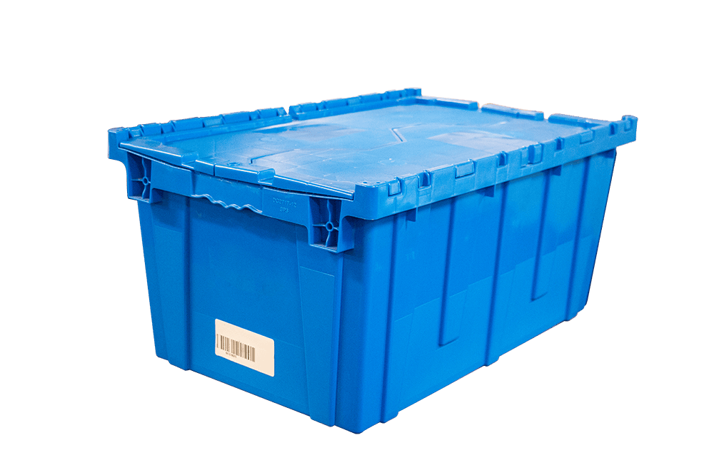 Attached Lid Shipping Container