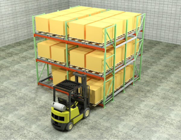 Used Push Back Pallet Racks CAD Layouts - Image 2