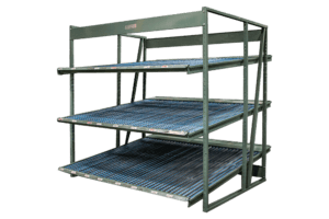 Used Interlake Roll Track Style Carton Flow Racking For Sale