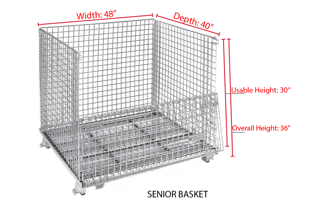 Senior WorldTainer Wire Baskets