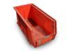 Used AkroBins Hanging Bins For Louvered Panel - 10 7/8" L x 5 1/2" W x 4 3/4" D