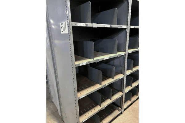 Used Metal Shelving Dividers