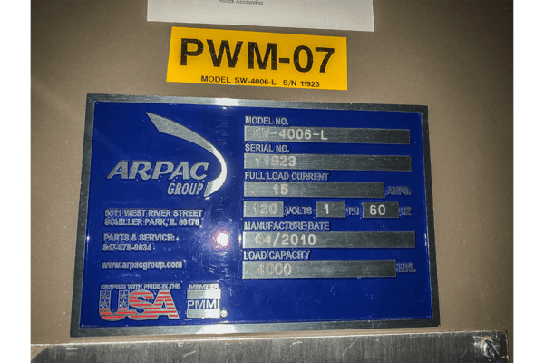 Used Arpac SW-4006L Stretch Wrapper - Image 4