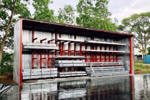 cantilever rack shed
