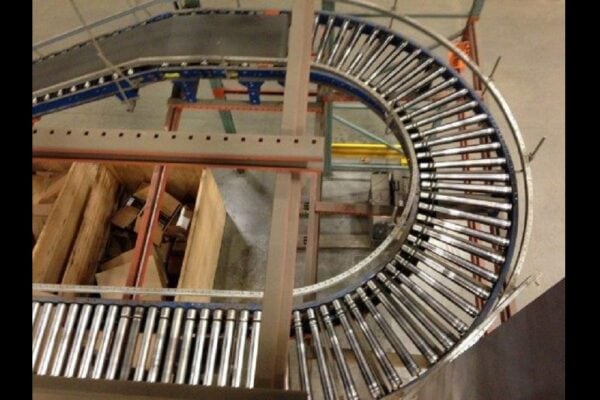 used lineshaft conveyor curve
