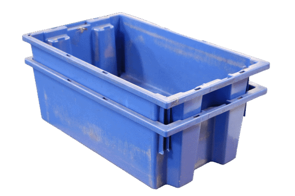 Used Stack and Nest Plastic Bins for Sale