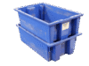 Used Stack and Nest Plastic Bins for Sale