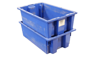 Used Stack and Nest Plastic Bins for Sale