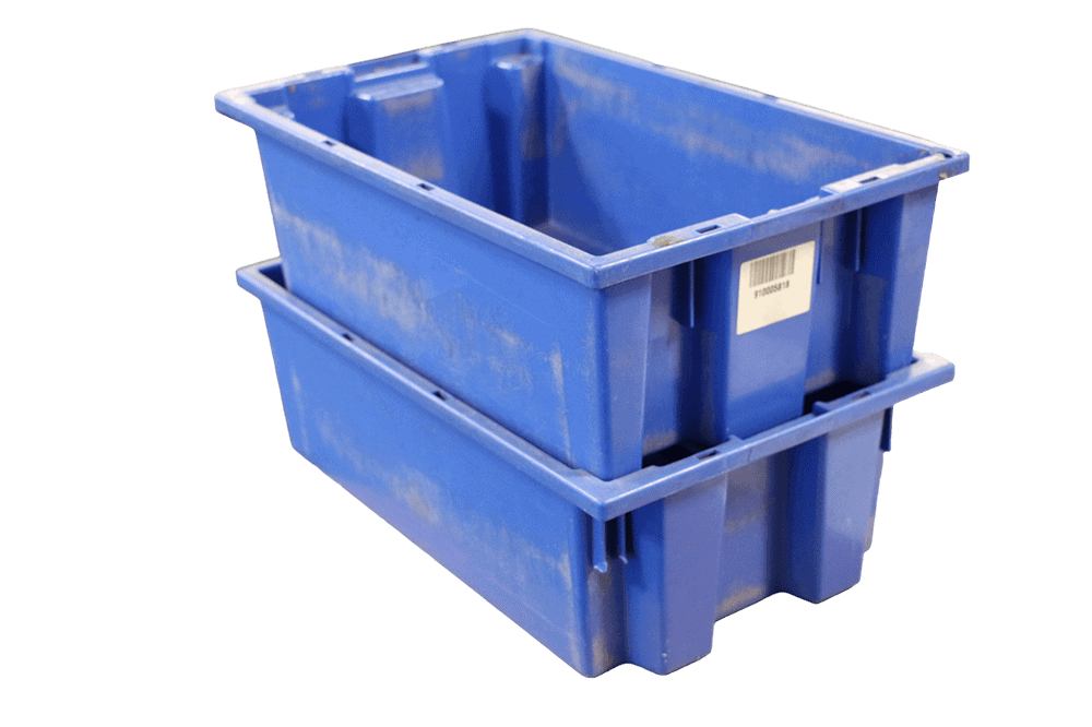 Used Stack and Nest Plastic Bins for Sale