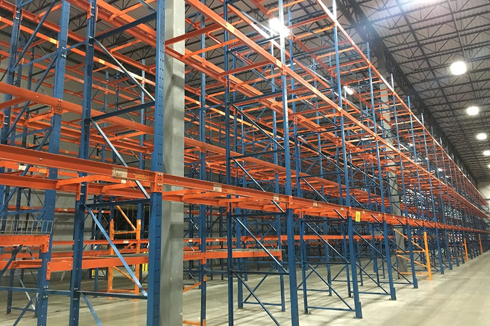 used structural pallet rack frames