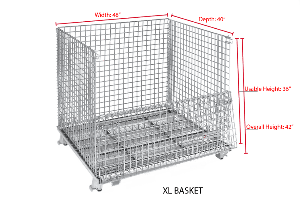 Extra Large WorldTainer Wire Baskets