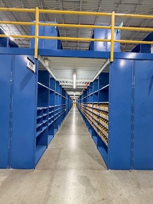 Used Shelving Mezzanine Liquidated By American Surplus