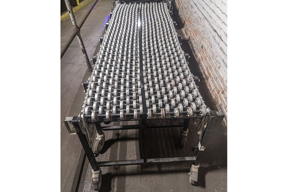 Pre-Owned Bestflex Gravity Flexible Conveyor in Lincoln, Rhode Island liquidated by American Surplus