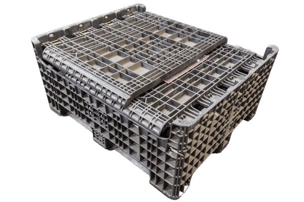 Used Bulk Containers w/ Drop Gate: 40" x 48 x 49" - Image 2