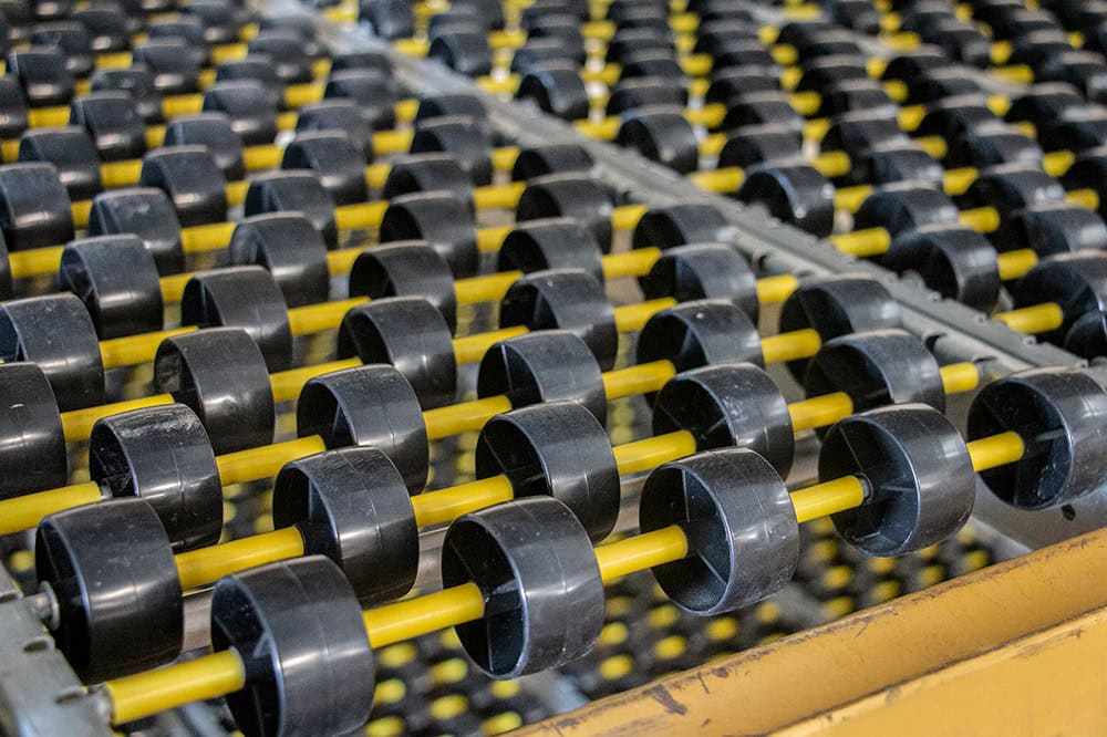 skate wheel flow rack